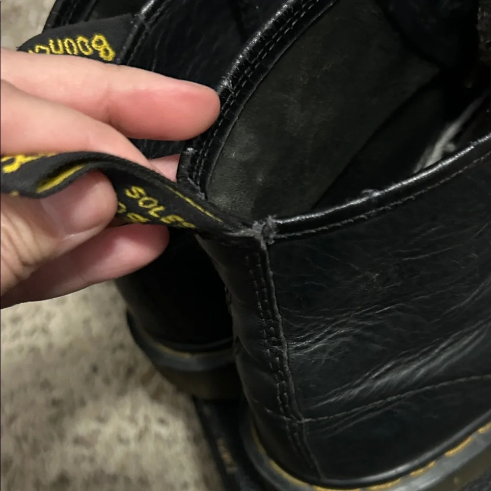 Dr Martens 90’s Vintage Made in England Black Leather Men's Boots - Picture 8 of 9